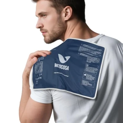 Image of Large Gel Ice Pack Flexible Hot or Cold Reusable Packs for Injuries, Knee, Back, and Shoulder Pain Relief, Inflammation, Post Op More by Medcosa