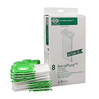 Image of Sebo K Series Vacuum Cleaner Bags (Pack of 8) 6629ER (Genuine)
