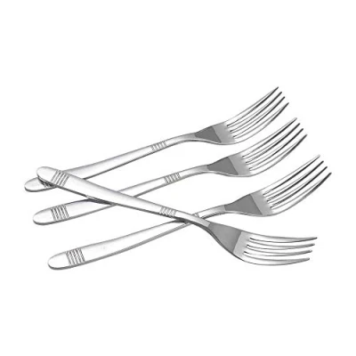 Image of Callyne 12 Piece Dinner Forks, Stainless Steel Kitchen Table Fork, F