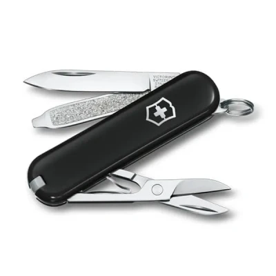 Image of Victorinox, Classic SD, Swiss Army Pocket Knife, small, Multi Tool, Camping, 7 Functions, Blade, Nail file, Screwdriver 2.5 mm