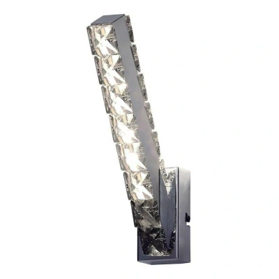 Image of Galaxy Vertical Wall Lamp 3W LED 4000K Polished Chrome, Crystal