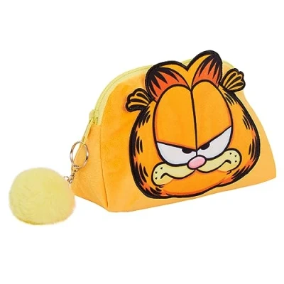 Image of Garfield Make Up Bag for Women Teen Girls Cat Cosmetic Travel Toiletries Pencil Case