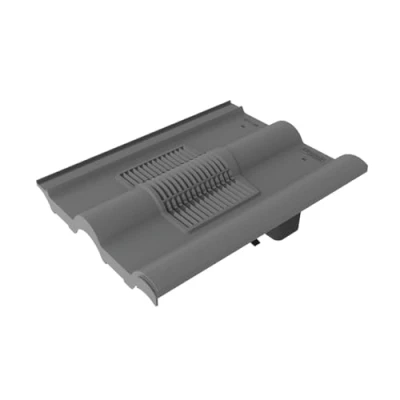 Image of Timloc Double Roman Roof Tile Vent RTV DRGR Roofing Slate Ventilation (Grey)