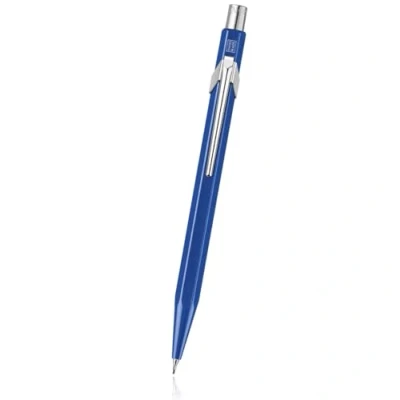 Image of Caran d&#039;Ache Metal X 0844.140 Lead Holder Case for 0.7 mm Pencil Leads Length 12.5 cm Blue
