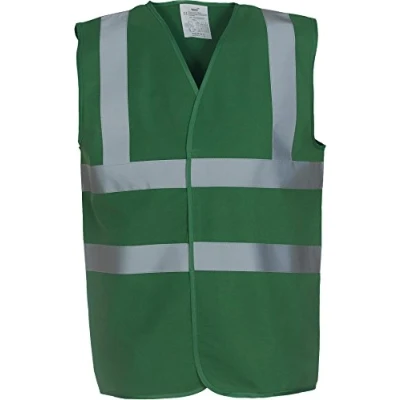 Image of Yoko Hi Vis 2 Band And Braces Waistcoat (hvw100) Xl Paramedic Green