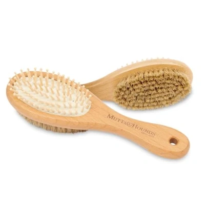 Image of Mutts &amp; Hounds Dual Double Sided Grooming Dog Brush