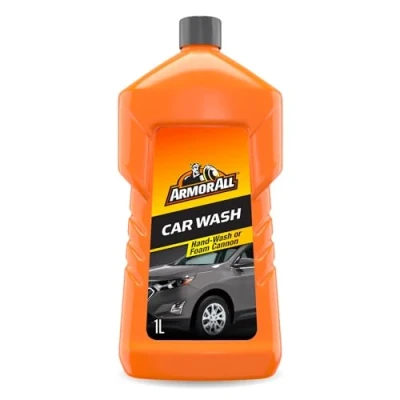 Image of Armor All, Wash and Wax 1L, Car Shampoo Polish, Dual Action Formula for a Clean Shiny Car, Water Beading Technology, Ideal &amp; Motorcycle Detailing, Made in the UK