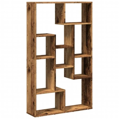 Image of vidaXL Bookcase Old Wood 72x20x120 cm Engineered