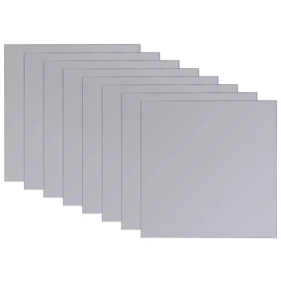 Image of vidaXL Frameless Mirror Tiles Glass 16 pcs 20.5 cm