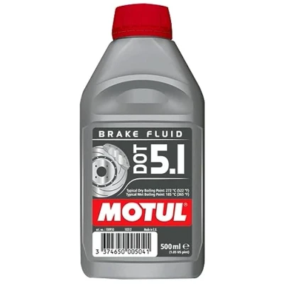 Image of Motul DOT 5.1 Brake Fluid Long Life Fully Synthetic, car or motorcycle, 500 ml