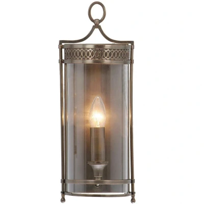 Image of Guildhall 1 Light Indoor Candle Wall Dark Bronze, E14