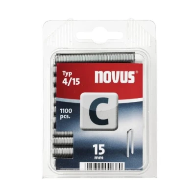 Image of Novus Typ 4/15 C 15 mm Staples (Pack of 1100) /Stationery