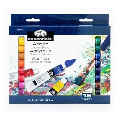 Image of Royal &amp; Langnickel 21ml Acrylic Painting Colour (Pack of 18)