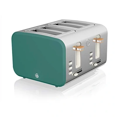 Image of Swan 4 Slice Nordic Style Toaster Green