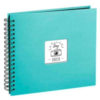 Image of Hama 113679 Fine Art Photo Album 28 x 24cm Turquoise w/Black Pages