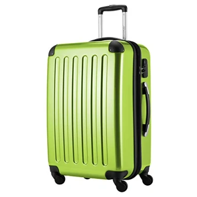 Image of HAUPTSTADTKOFFER Alex Luggage Suitcase Hardside Spinner Trolley 4 Wheel Expandable, 65cm, applegreen