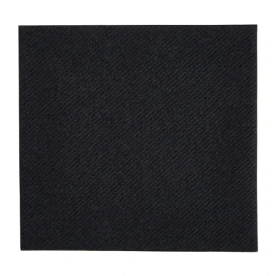 Image of Fiesta Recyclable Tablin Cocktail Napkin Black 24x24cm Airlaid 1/4 Fold (Pk 2400)