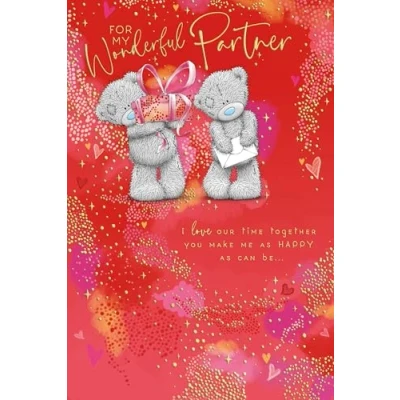 Image of Me To You Bear Wonderful Partner Valentine&#039;s Day Card