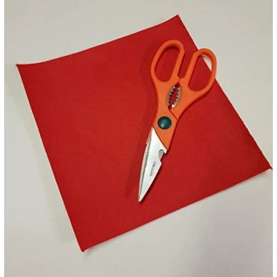 Image of Cherry RED Sticky Back Self Adhesive Acrylic Felt Sheet 225mm x 9&quot;