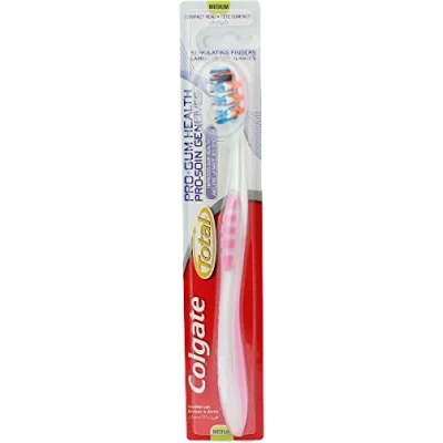 Image of Colgate Total Pro Gum Health Soft Toothbrush, Medium, Multicolor