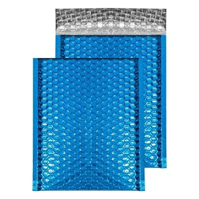 Image of Blake Purely Packaging C5+ 250 x 180 mm Peel and Seal Metallic Padded Bubble Envelopes (MBBLU250) Peacock Blue Pack of 100