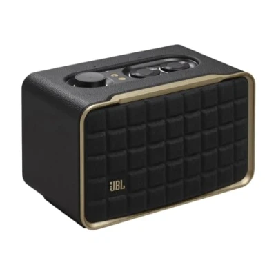 Image of JBL Authentics 200 Smart Home Speaker with Built in Wi Fi and Music Streaming, Voice Assist Bluetooth Connectivity, Retro Design Black