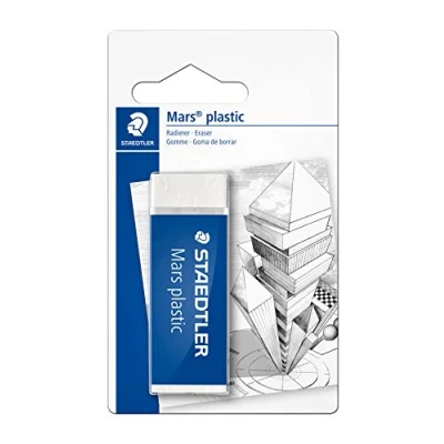 Image of STAEDTLER ‎526 50 BKD Mars Eraser, Premium Quality, Latex &amp; Phthalate Free (Pack of 1), White