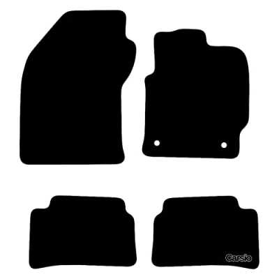 Image of Carsio Carpet Car Mats For Toyota Corolla Hatchback 2019+ Onwards Tailored Fit Floor Mat Set Complete Accessory Black Custom Fitted All Weather, Anti Slip Backing &amp; Trim