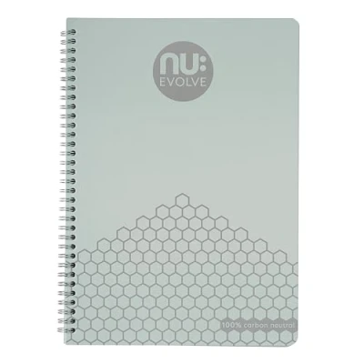 Image of NU: Evolve Neutral Range Carbon A4 Wiro Grey 120 Pages