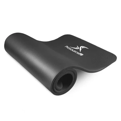 Image of ProsourceFit Extra Thick Yoga and Pilates Mat ½ (13mm), 71 inch Long High Density Exercise with Comfort Foam Carrying Strap