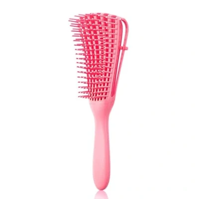 Image of Daletu Detangle Hair Brush for Curly Hair, Detangling Comb Afro 3a to 4c Kinky/Wavy/Frizzy/Wet/Dry Long Thick Exfoliating Scalp Beautiful and Shiny Curls (Pink)