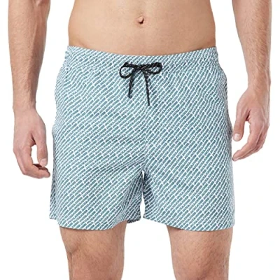 Image of JACK &amp; JONES Men&#039;s Jpstfiji Jjswim Branded Mini Swimming Shorts, Capri, S
