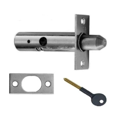 Image of Satin Chrome Thumb Turn with Security Rack Bolt