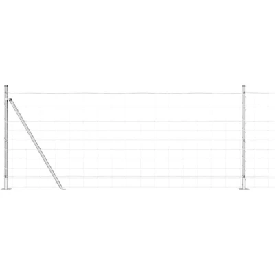 Image of vidaXL Field Fence 1x25 m Galvanised Steel