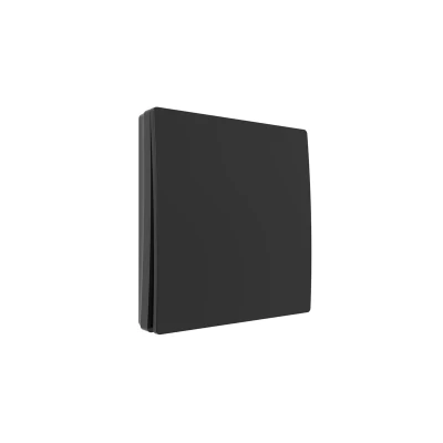 Image of Kinetic Wall Switch 1 Gang Matt Black IP65 Forum Konect
