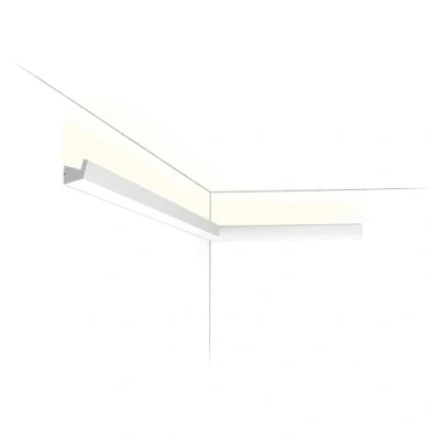 Image of Cornice Moulding Orac Decor CX189 AXXENT Decorative for indirect Lighting Crown Contemporary Design White 2 m