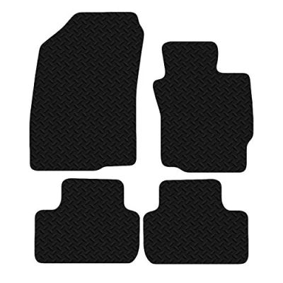 Image of Carsio Car Mats For ASX 2010 Onwards 3mm 4pc Set Tailored Fit Rubber Floor Mat Complete Accessory Black Custom Fitted Anti Slip Backing, Heavy Duty &amp; Waterproof