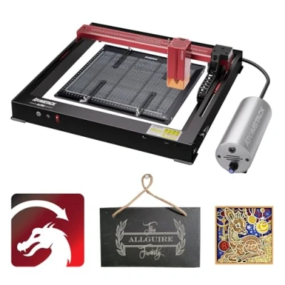 Image of ATOMSTACK A6 Pro Laser Engraver, 40W Engraving Machine with Air Assist Kit, F1 Honeycomb, Lightburn Software, 600mm/s High Speed, Cutter Tank Chain Design, Non Clogging Module
