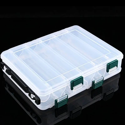 Image of Fishing Lure Box, Quality Waterproof Tackle Box Double Layer Hook Bait Storage with 12 Compartments for