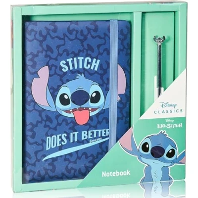 Image of Stitch Diary and Notebook Set Complete Stationery Gift with Pen Perfect Gifts for Girls