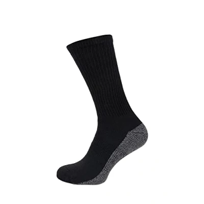 Image of Hamishkane 5 20 Pair Big Foot Work Socks Mens Cotton Rich Reinforced Heel Thick Warm Heavy Duty 11 14