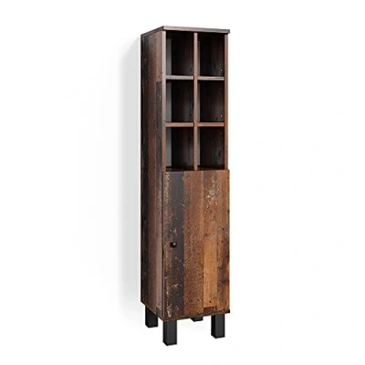 Image of Vicco Midi cabinet Fynn, Rustic oak, 30 x 130.6 cm big door