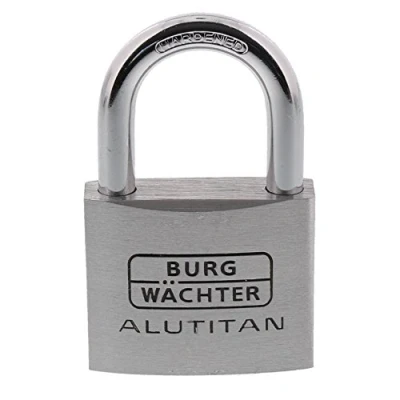 Image of Burg Wächter 770 Aluminium Titanium Padlock, 50 mm, 1 piece 105021885