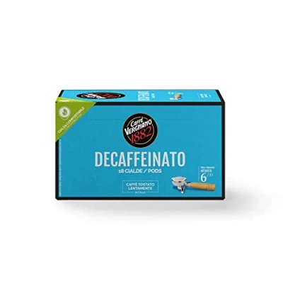 Image of Caffè Vergnano 1882 Decaffeinato coffee pods 1 pack x 18