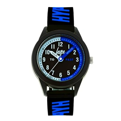 Image of Hype HYK022BU Kids Black and Blue Strap Watch