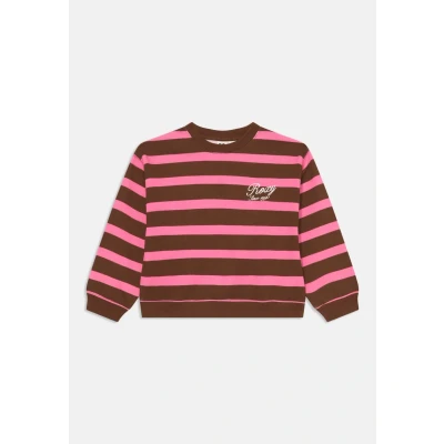 Image of Roxy Little Things CREW Sweatshirt, Women&#039;s, Size: 8y, Tiramisu