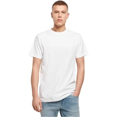 Image of Build Your Brand Men&#039;s Premium Combed Jersey T Shirt, White, XL