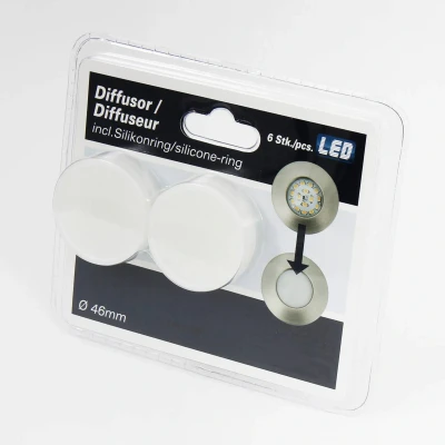 Image of Briloner Leuchten 7223 060 LED Recessed Ceiling Light Diffuser, Set of 6
