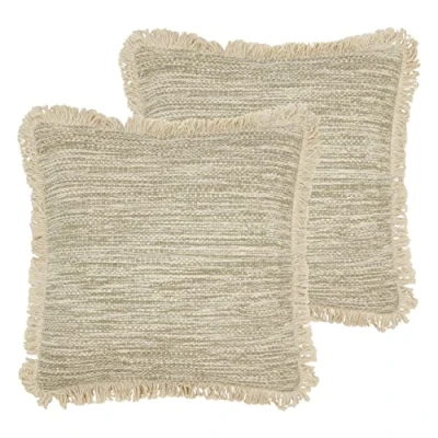 Image of furn. Sienna Cushions (Twin Pack) Natural Cotton Size 45 cm x