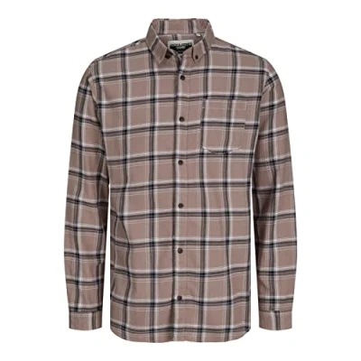 Image of JACK &amp; JONES Men&#039;s Jcohunter Check Shirt Ls Blouse, Twilight Mauve, L